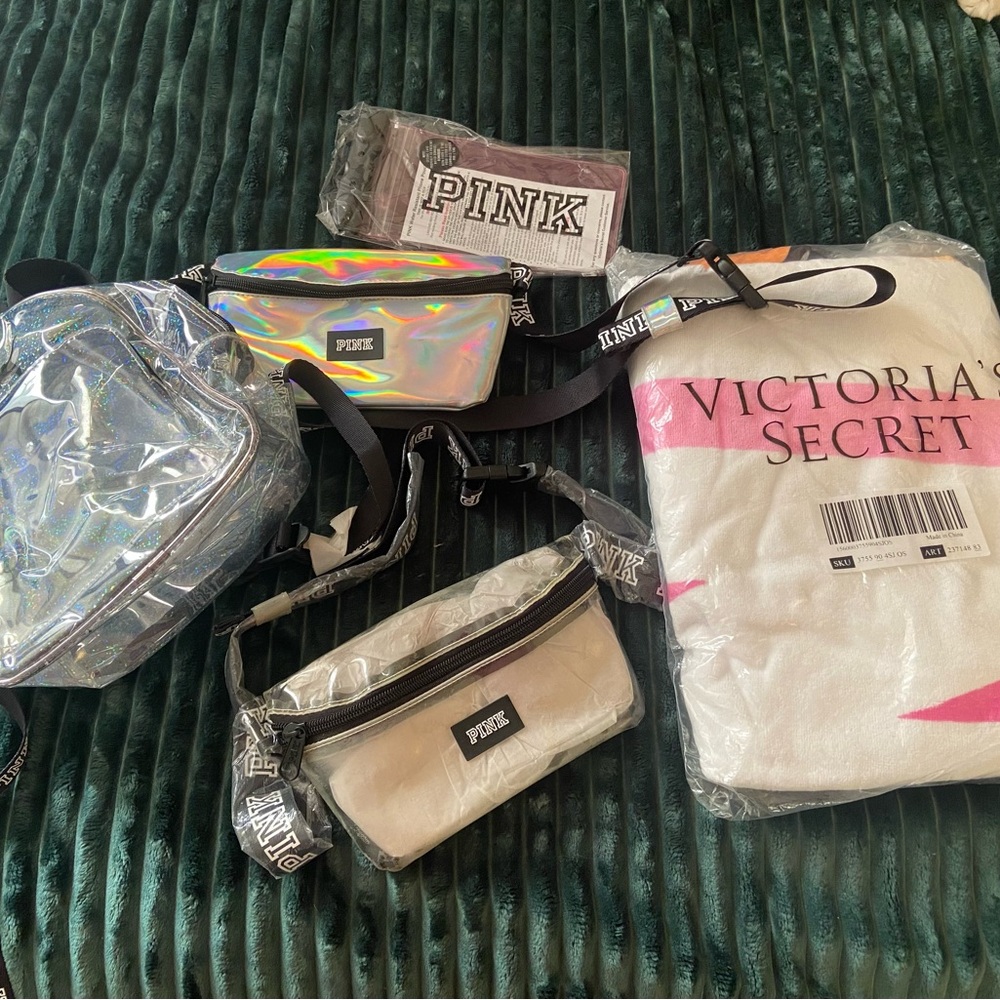 Victoria's Secret and PINK Holographic and Clear Bag Collection